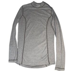 Women’s Craft Gray Long Sleeve Turtleneck Top Small